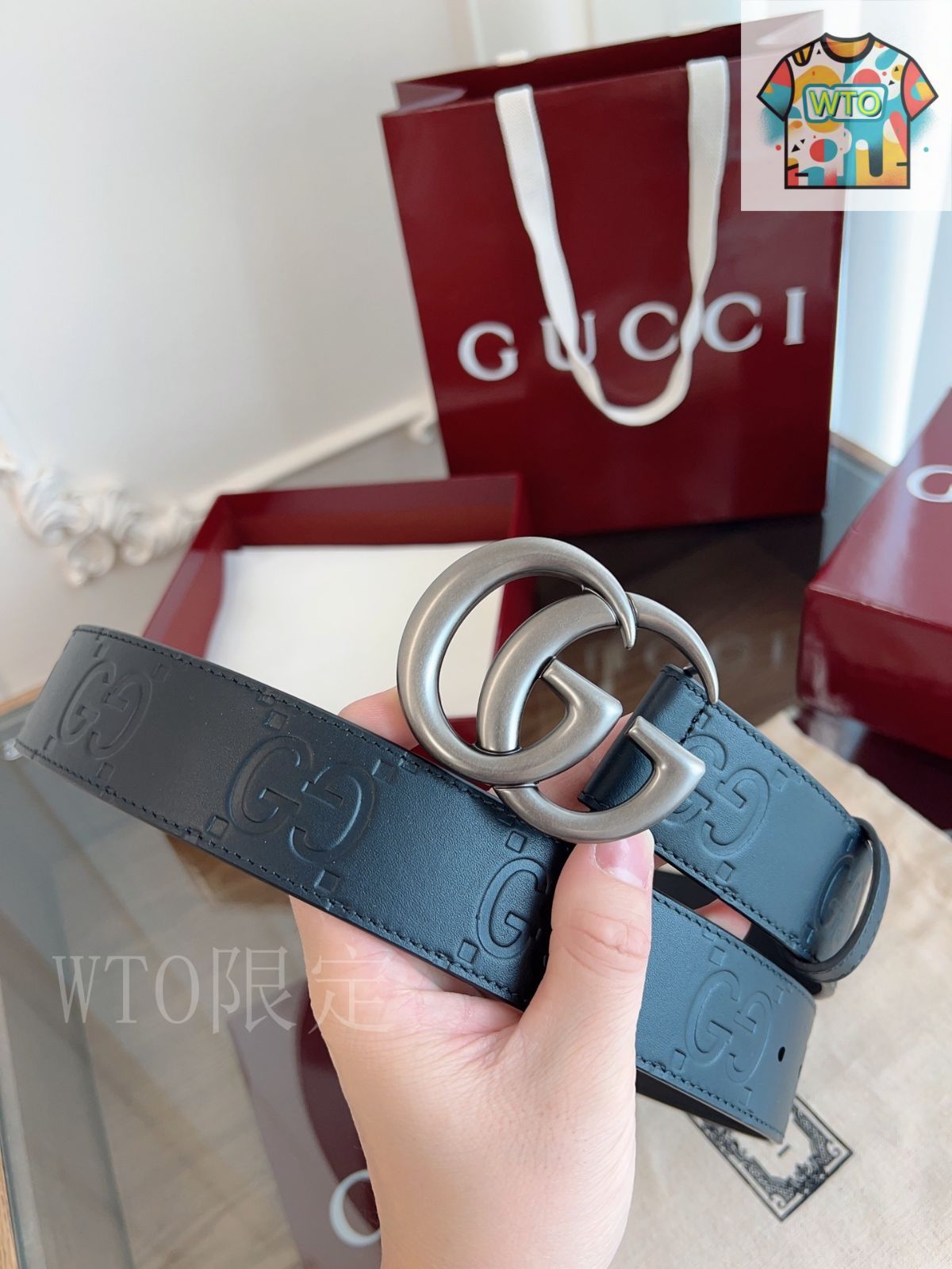 今日WTO】GUCCI グッチ PVC ベルト-YB55 - メルカリ