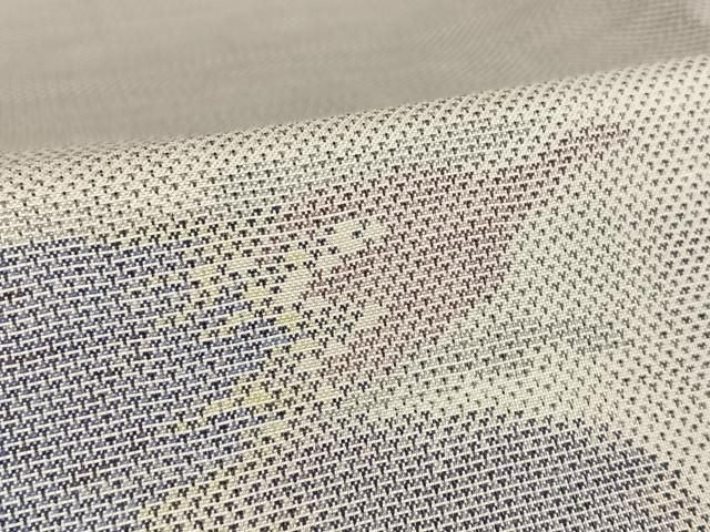 平和屋着物○本場大島紬 白大島 9マルキ 成り物 茄子 唐辛子 正絹