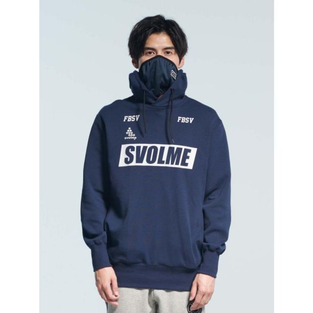 スボルメ SVOLME Wテック マスクフーディー Mサイズ 1211-85401 032ネイビー