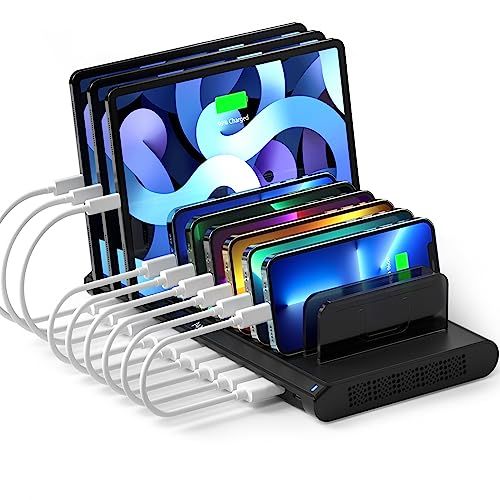 Alxum USB 充電ステーション 120W 10ポート IPad 充電スタン