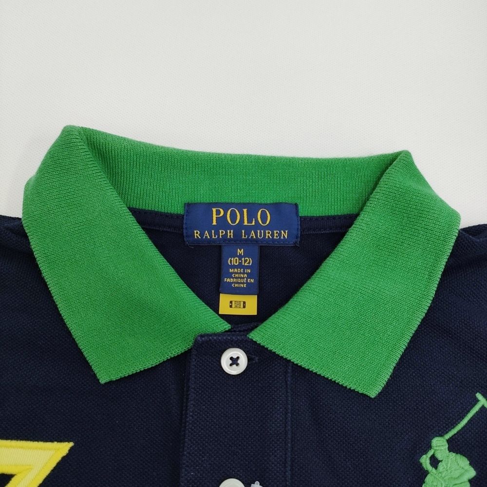 RALPH LAUREN ビッグポニー ナンバリング 切替 サイズM 10-12