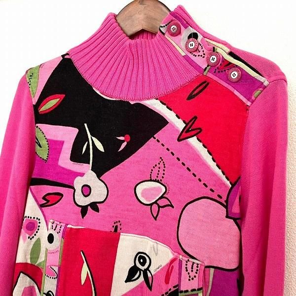 wnc レオナールスポーツ LEONARD SPORT ニット セーター 38 ピンク系