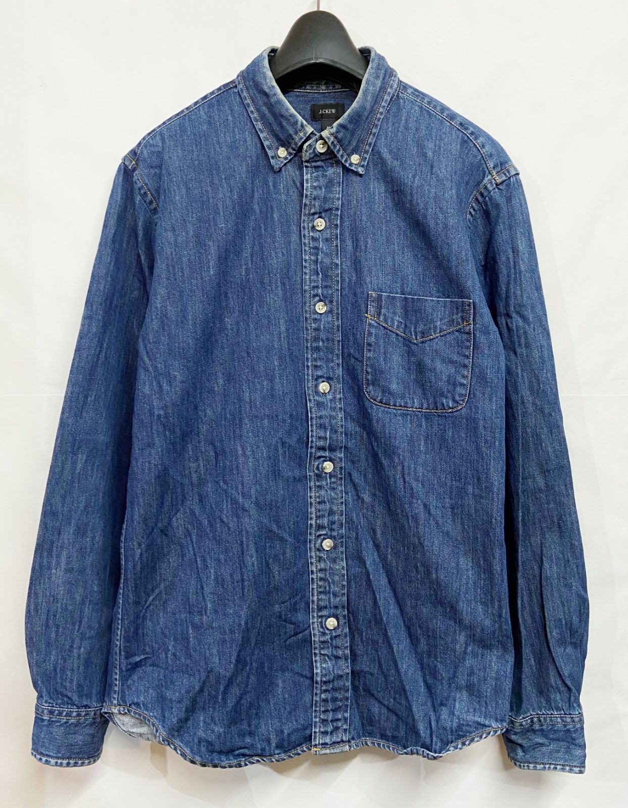J.CREW｜ジェイクルー デニム ボタンダウン 長袖シャツ - メルカリ