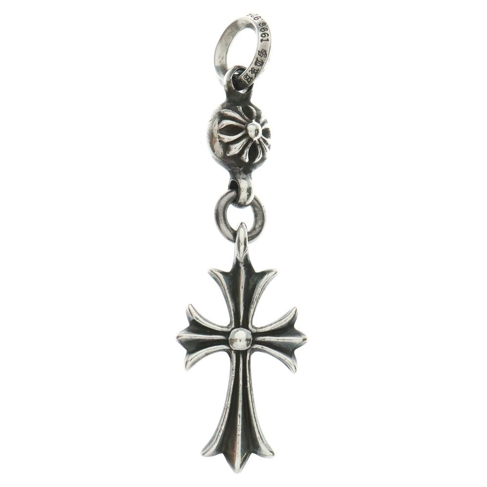 CHROME HEARTS クロムハーツ 1B TNY CH CRS 1DIA 1ボール タイニー CHクロス チャーム 1ダイヤ ペンダントトップ シルバー
