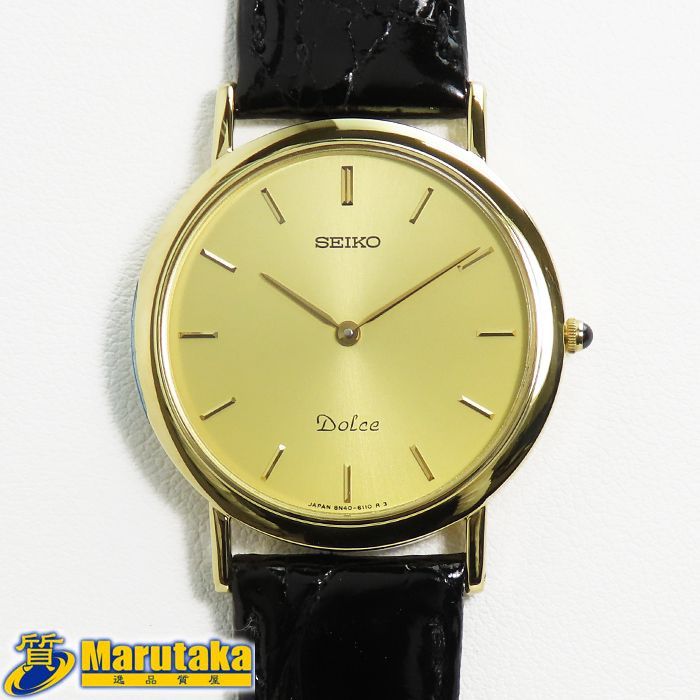 ⭐️超硬セイコードルチェクオーツ⭐️オーバーホール済み⭐️ セイコー ドルチェ】クォーツ ウォッチ 8N40-6080