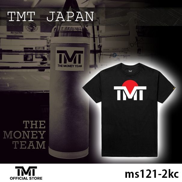 tmt-ms121-2kc (Sサイズ) ザ・マネーチーム TシャツTMT JAPAN 黒ベース×白ロゴ フロイド・メイウェザー ボクシング 男性 メンズ ブラック プリント アメリカ 国旗 THE MONEY TEAM TMT WBC WBA( グッズ 