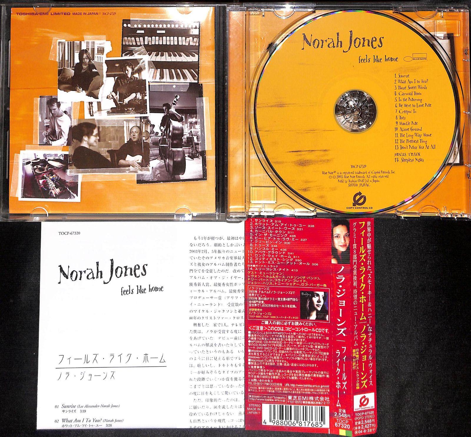 帯付きCD】Norah Jones Feels Like Home ノラ・ジョーンズ フィールズ