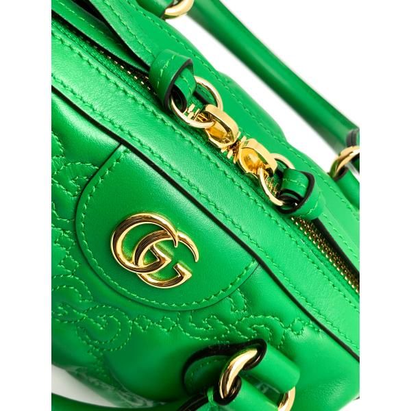 GUCCI マトラッセミニ GUCCI グッチ グリーン 緑 GGマトラッセ ミニバック ゴールド