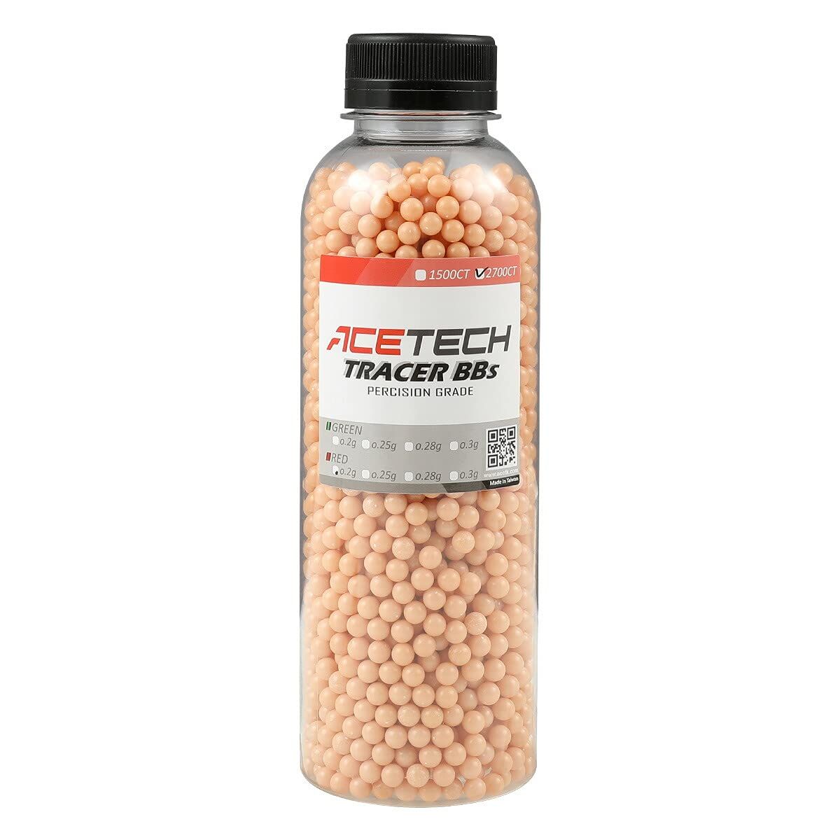ACETECH プラトレーサーBB弾 (レッド) 0.20g/2700発 