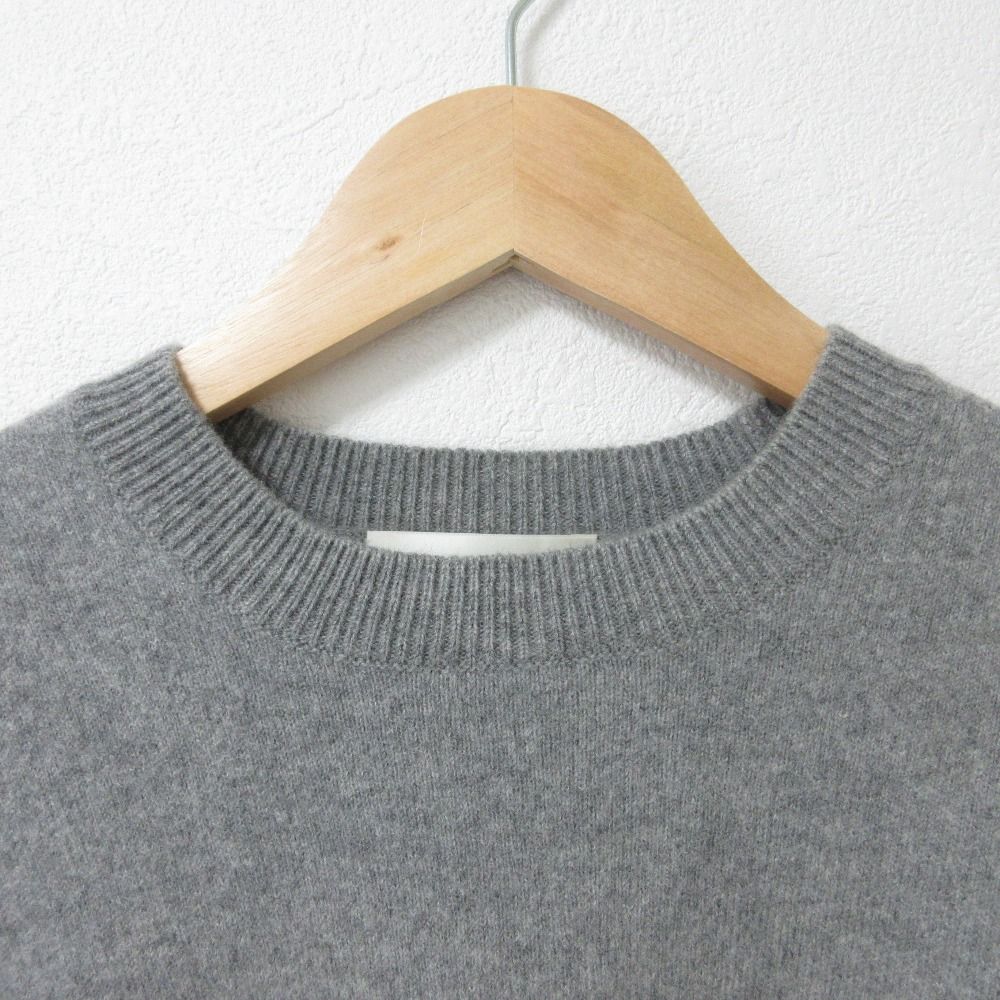 高質で安価 美品 ebure プル クルーネックニット ソフトスムース エブール ニット+セーター