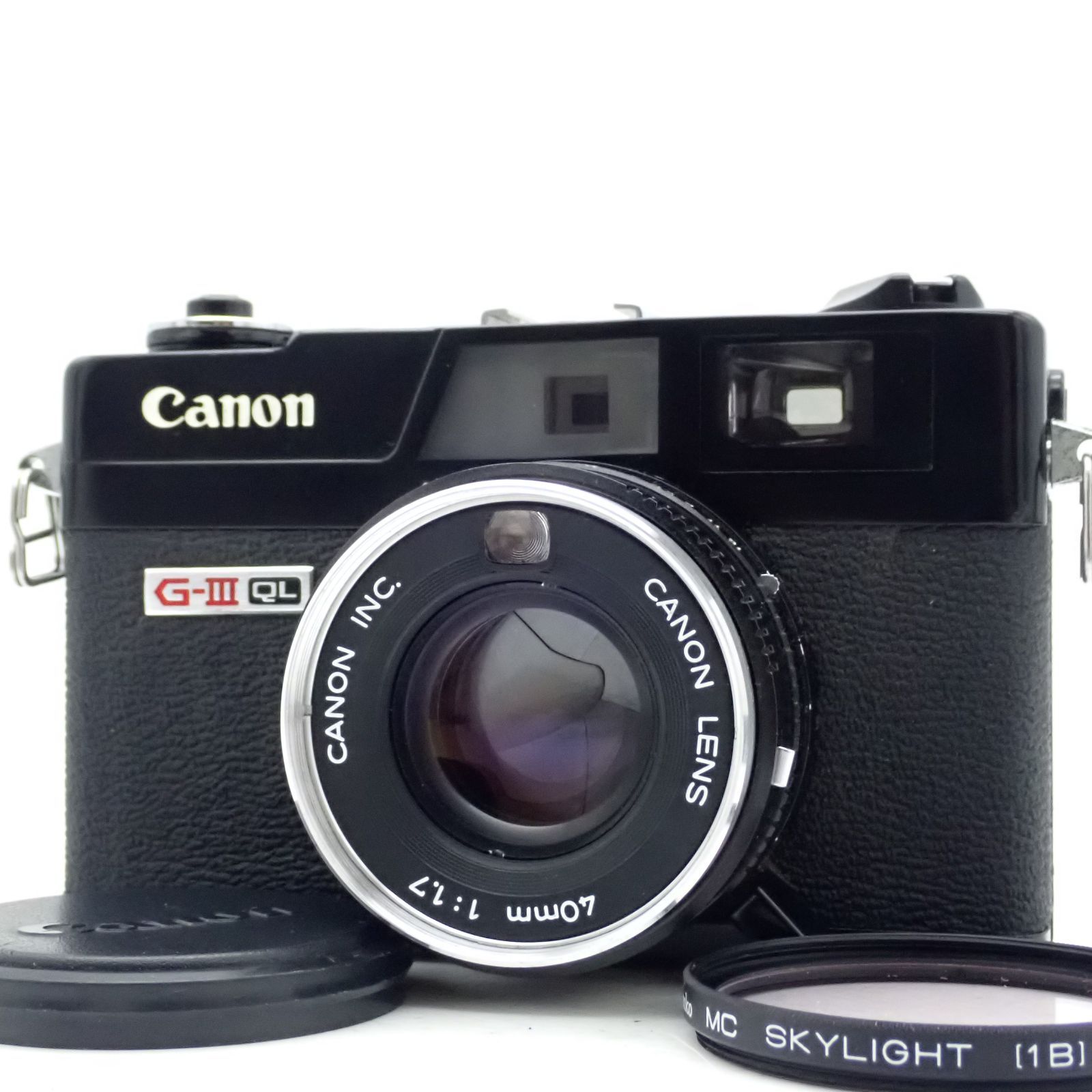Canon Canonet QL17 G-III G3 ブラックペイント 40mm f1.7 レンジファインダー コンパクトフィルムカメラ A28712