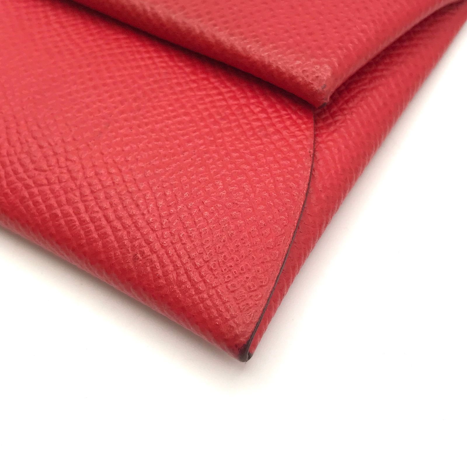 HERMES エルメス バスティア エブリン レッド シカク R 刻印 コイン