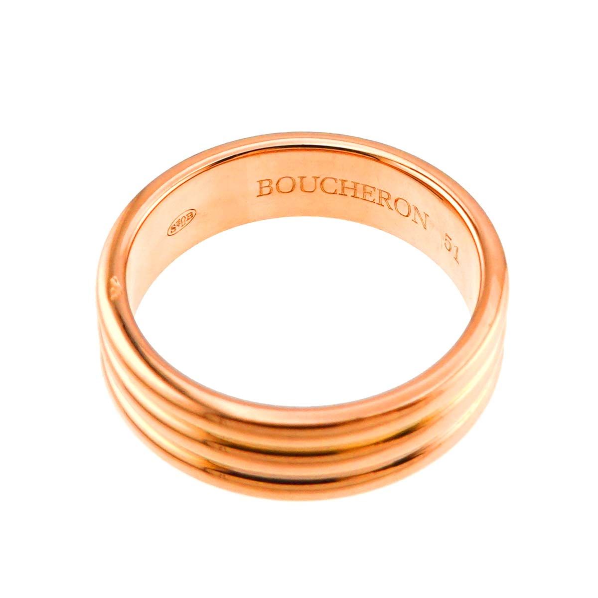 ブシュロン BOUCHERON ゴドロン #51 リング K18 PG ピンク