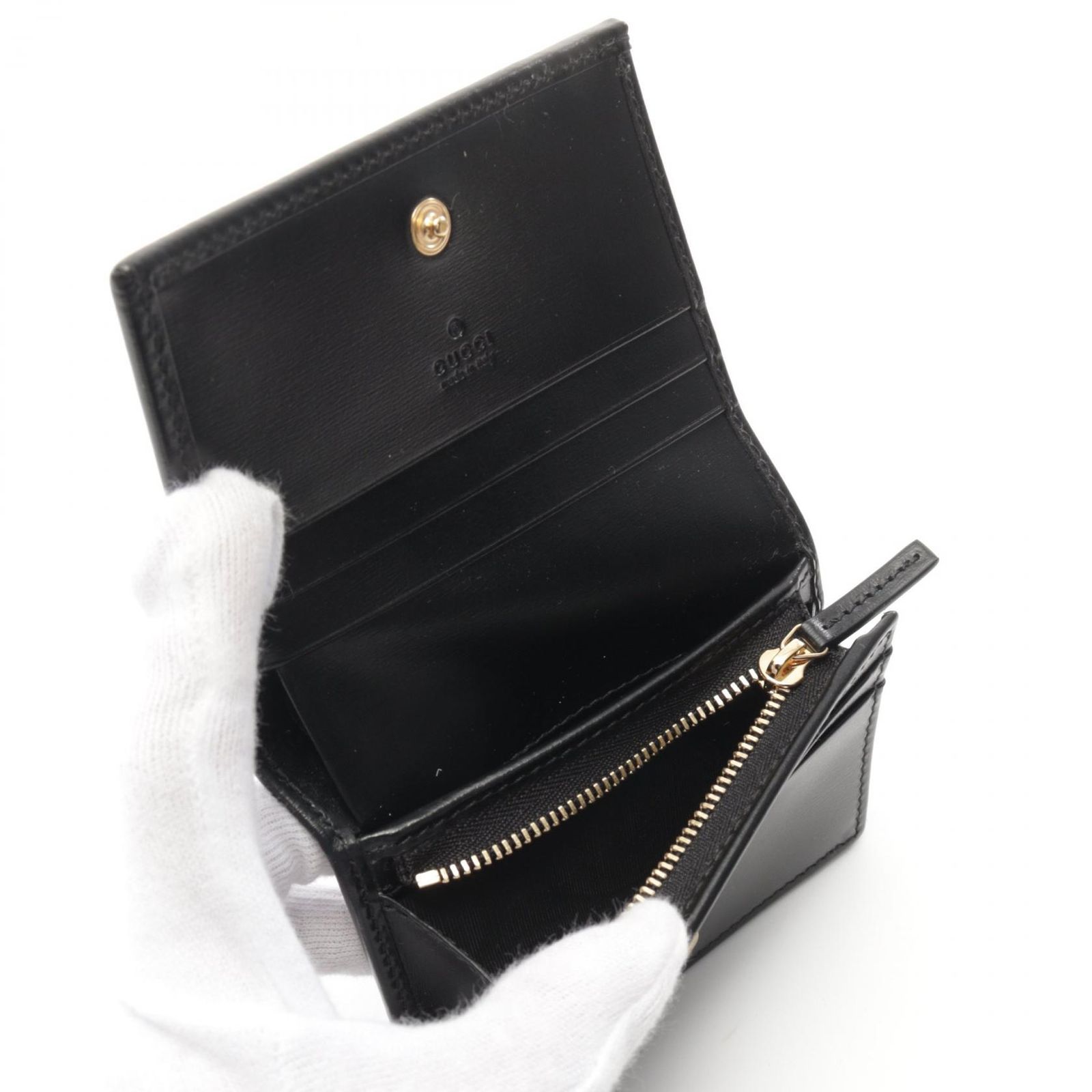 GUCCI グッチ Wホック 二つ折り財布 コンパクトウォレット