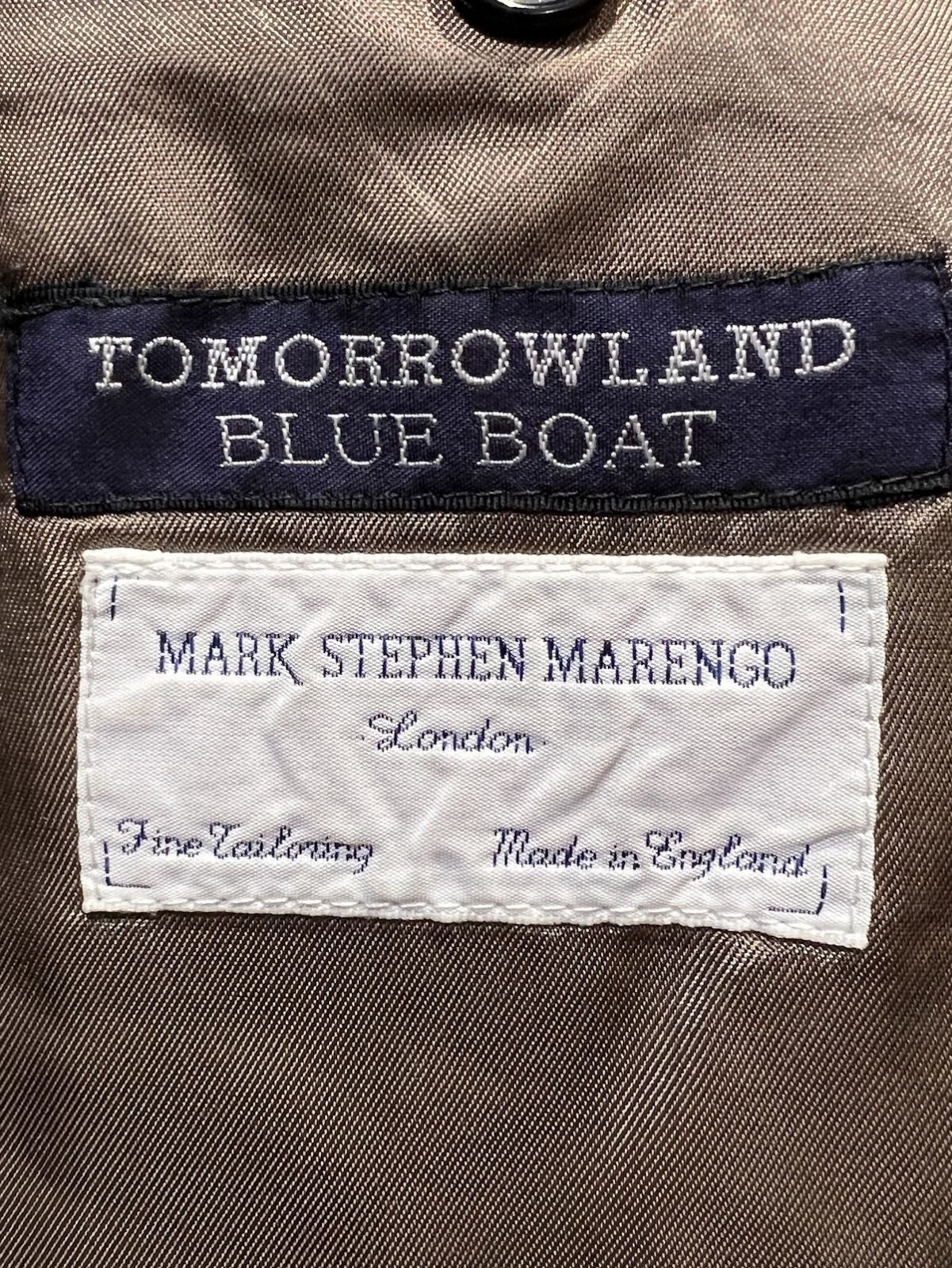 Harris Tweed ジャケットTOMORROWLAND BLUE BOAT 美品 英国製 マレンゴ X トゥモローランド BLUE BOAT ハリスツイード