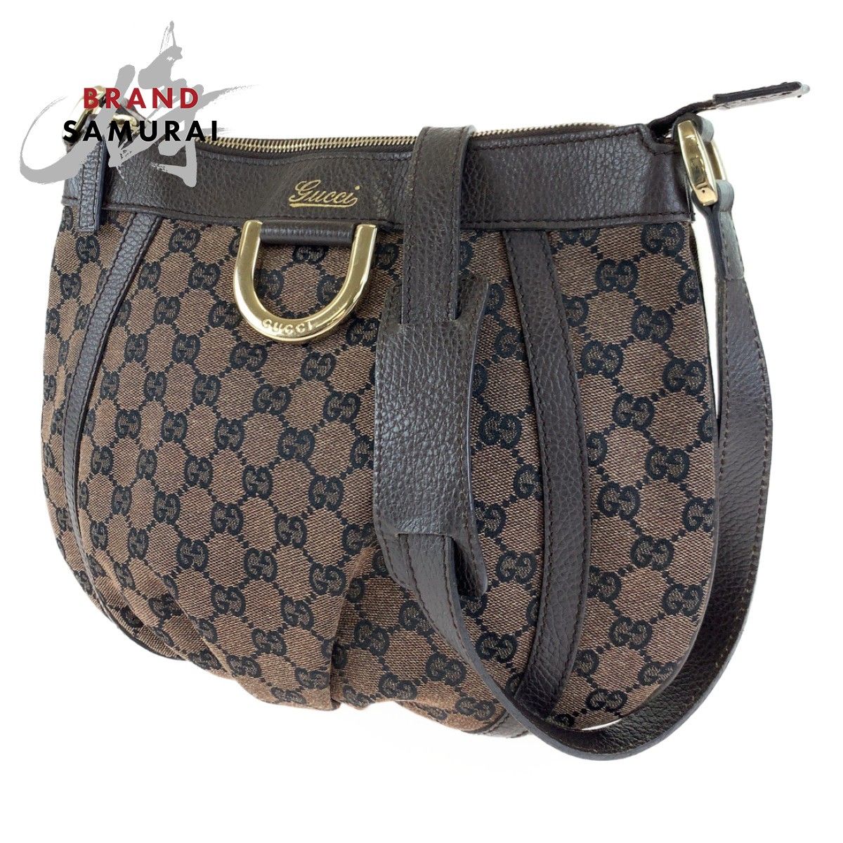 GUCCI グッチ アビー ブラウン 茶 ゴールド金具 GGキャンバス 265691 