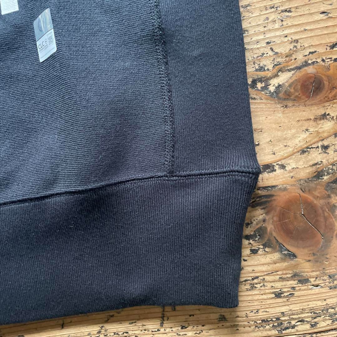 新品 25年秋冬 青単色タグ チャンピオン リバースウィーブ USAFA 黒