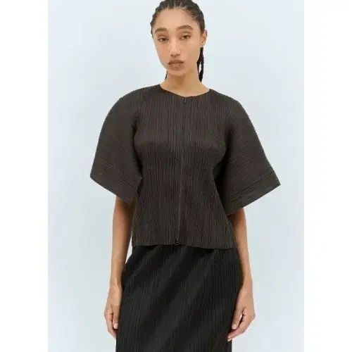 ISSEY MIYAKE イッセイミヤケ PLEATS PLEASE プリーツプリーズ ジッパー カーディガン