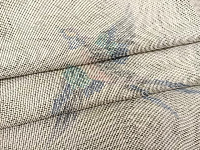 平和屋着物○本場大島紬 7マルキ 燕 唐草文 正絹 逸品 BAAT0818yc  