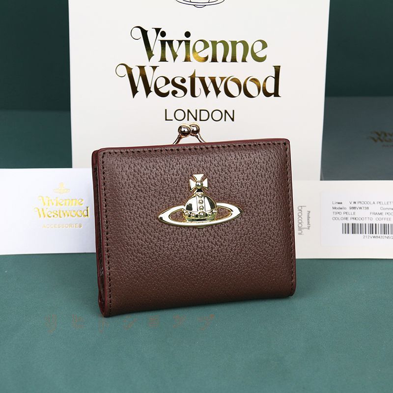 ✨新品 正規品 ヴィヴィアンウエストウッド 二つ折りがま口財布