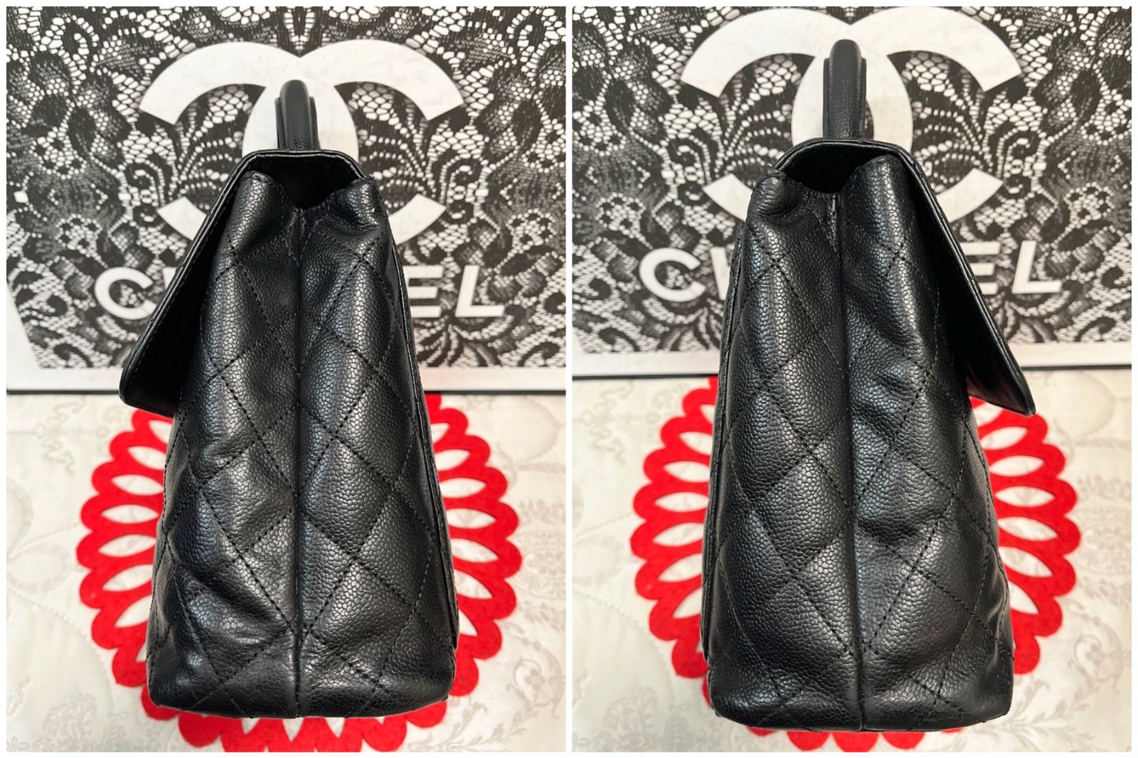 極上美品 シャネル CHANEL ケリーバッグ ハンドバッグ マトラッセ 042 極上美品 シャネル CHANEL ケリーバッグ ハンドバッグ