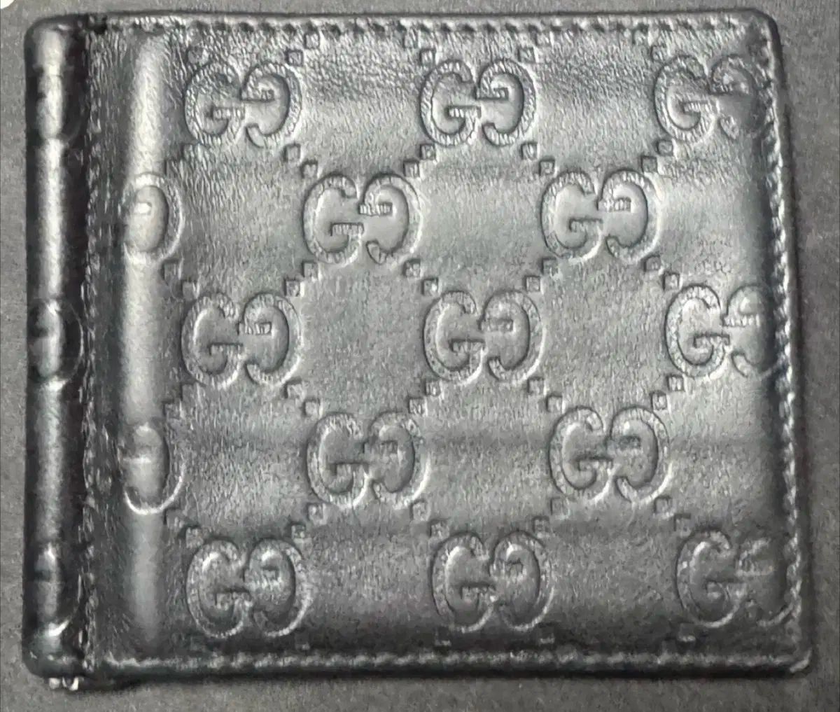 【未使用に近い】 GUCCI グッチ マネークリップ 財布 マイクロ シマ GUCCI(グッチ) GG マイクロ マイクロシマ マネークリップ