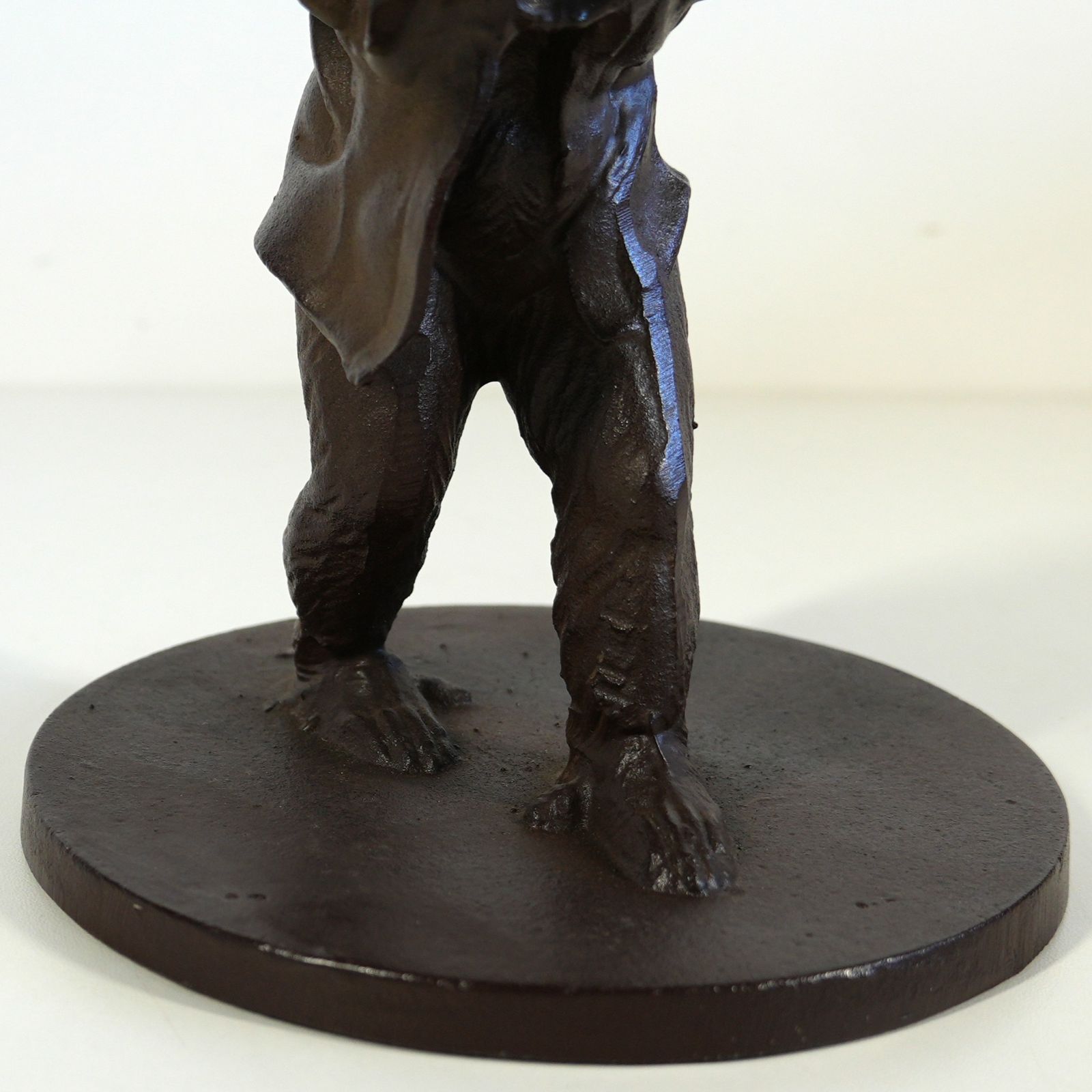 IM] 鉄製 猿 置物 原型 高村光雲 三番叟 金属工芸 オブジェ 美術品