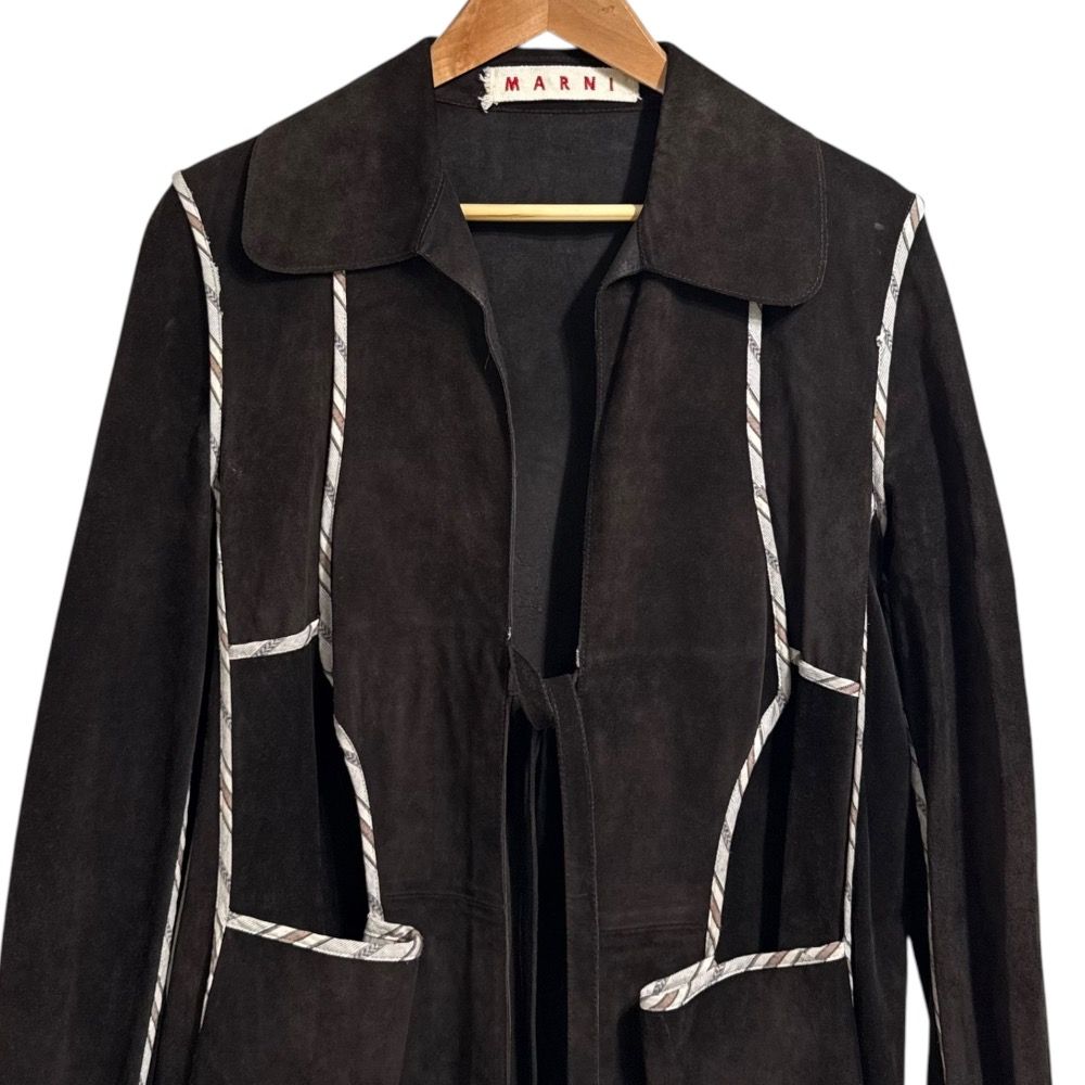 MARNIマルニレザーコート 美品 MARNI マルニ スエードレザーコート サイズ40 ブラウン