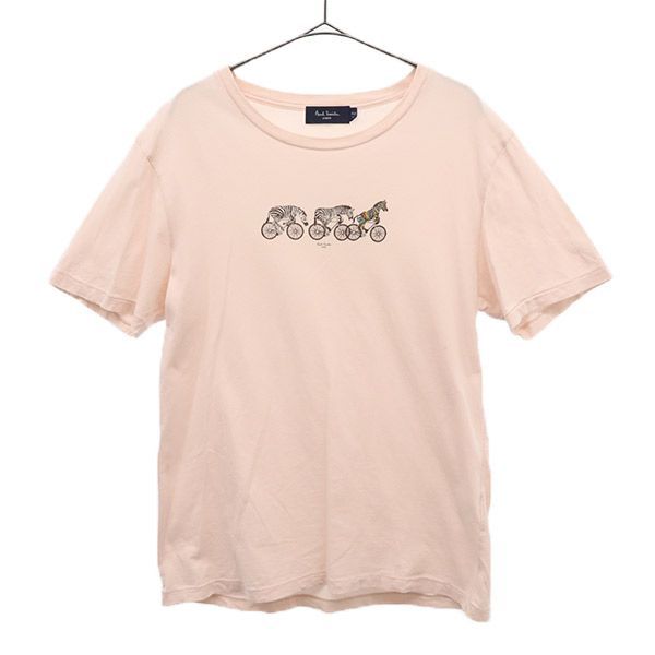 ポールスミスジーンズ プリント 半袖 Tシャツ L ピンク Paul Smith JEANS メンズ 【中古】  【230820】 メール便可