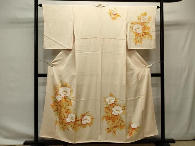 平和屋着物□訪問着 草花文 正絹 逸品 CAAT4652in