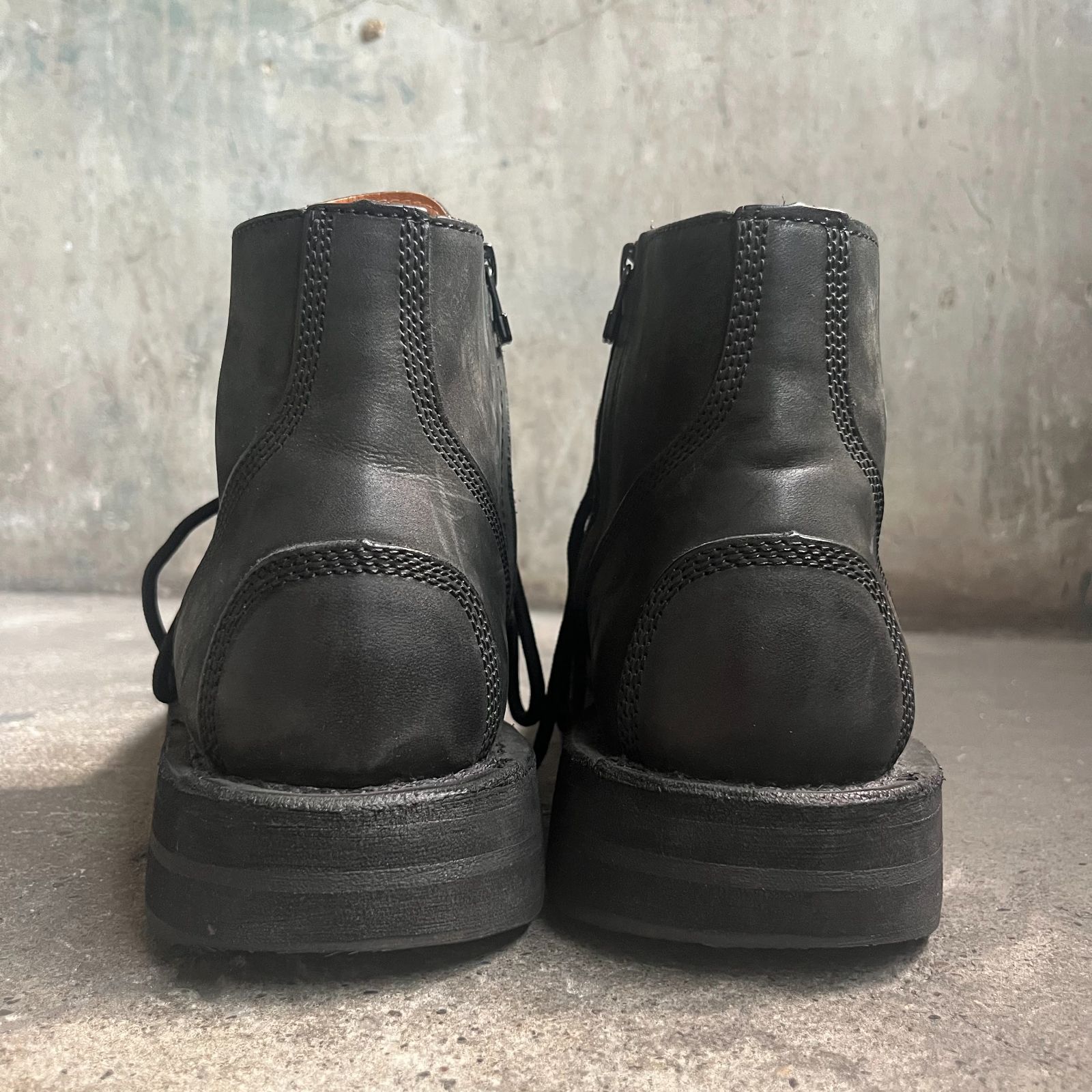 REGULATION Yohji Yamamoto 24aw MAT SMOOTH LEATHER ZIP BIKER