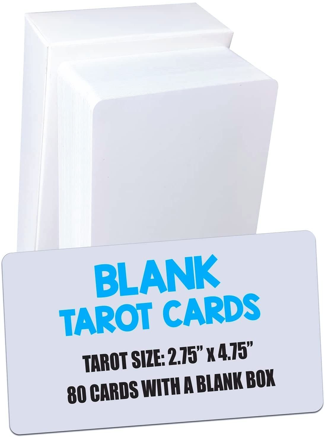 IMAGAME(イメージゲーム) ホワイト ブランクタロットカードデッキ 80枚 標準タロットサイズ (2.75インチ x 4.75インチ) タロットカードとオラクルカードを作る 