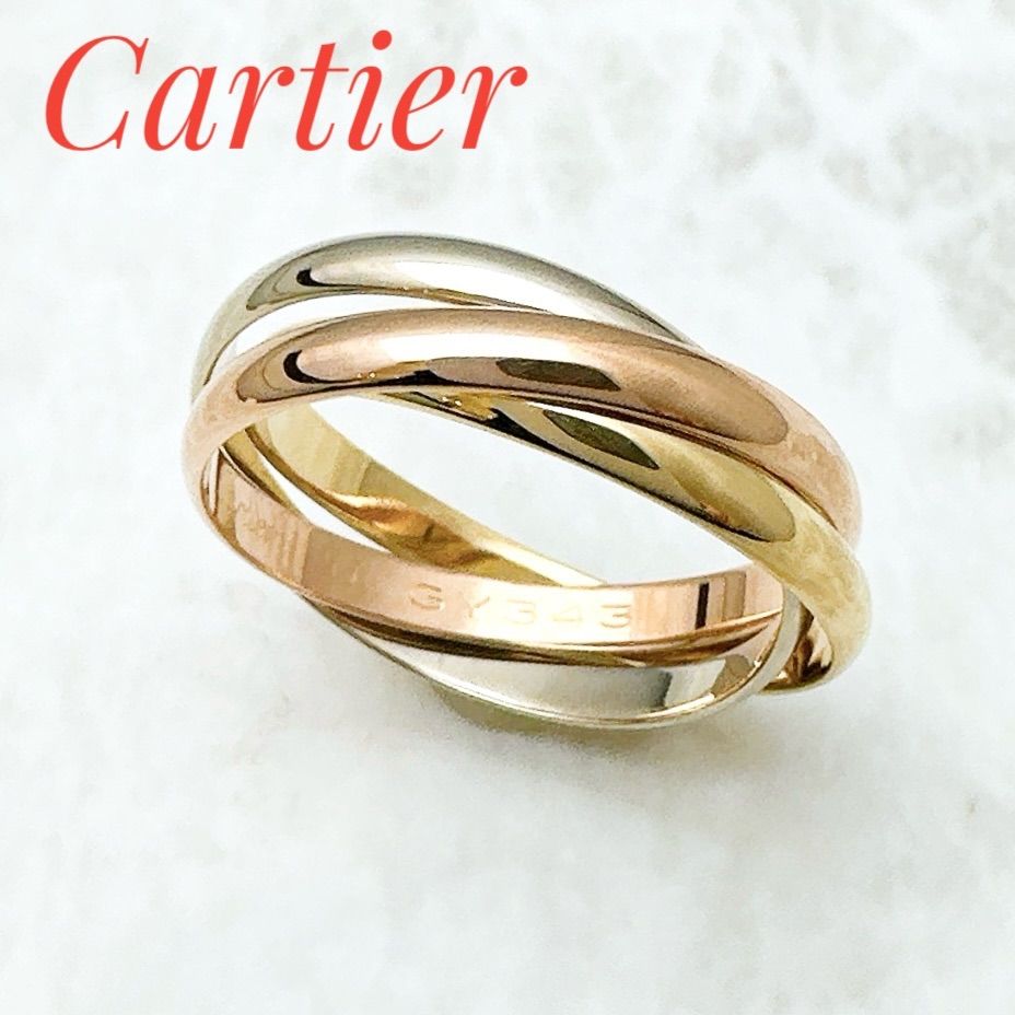 美品🌟Cartier トリニティ XS スリーカラー リング 55 約15号 U
