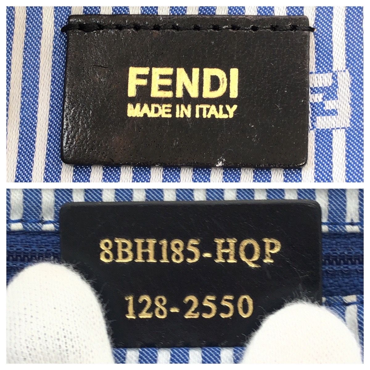 FENDI フェンディ ズッカ ホワイト マルチカラー レザー 88H185 HQP  