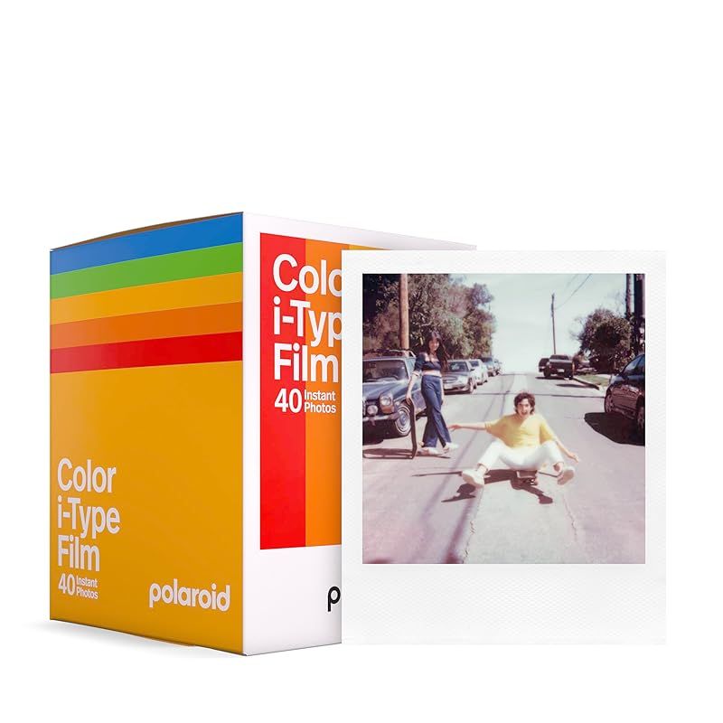 ♥ Polaroid ポラロイド インスタントフィルム Color Film for i-Type - x40 film pack カラーフィルム 40枚入り フレームカラー白 6010 1