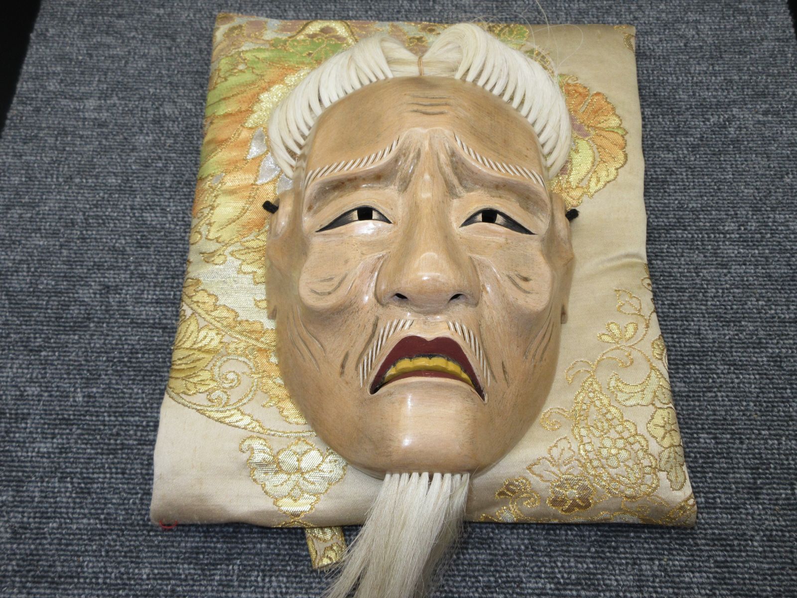 能面 獅子口 木彫り （能面 獅子口 文化遺産オンライン）