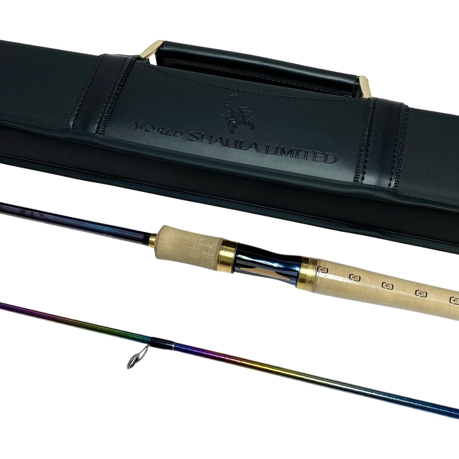 美品 shimano 18 ワールドシャウラ 1652R-3 釣竿 ケース付き 美品