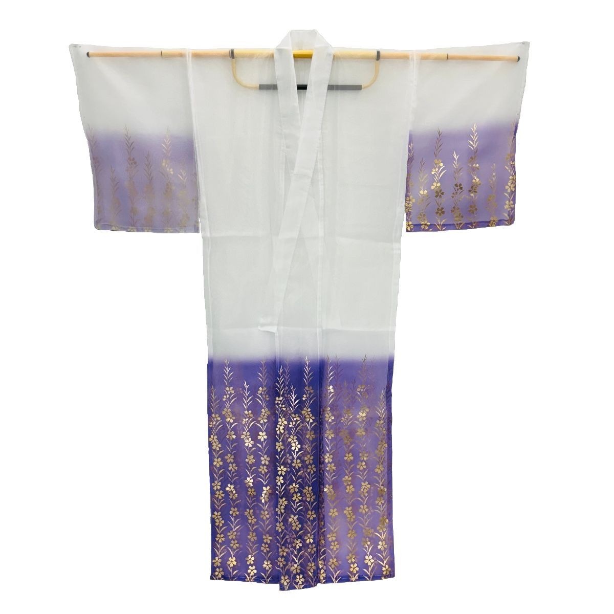 かつぎ 枝垂れ桜 金箔使用 紫ぼかし