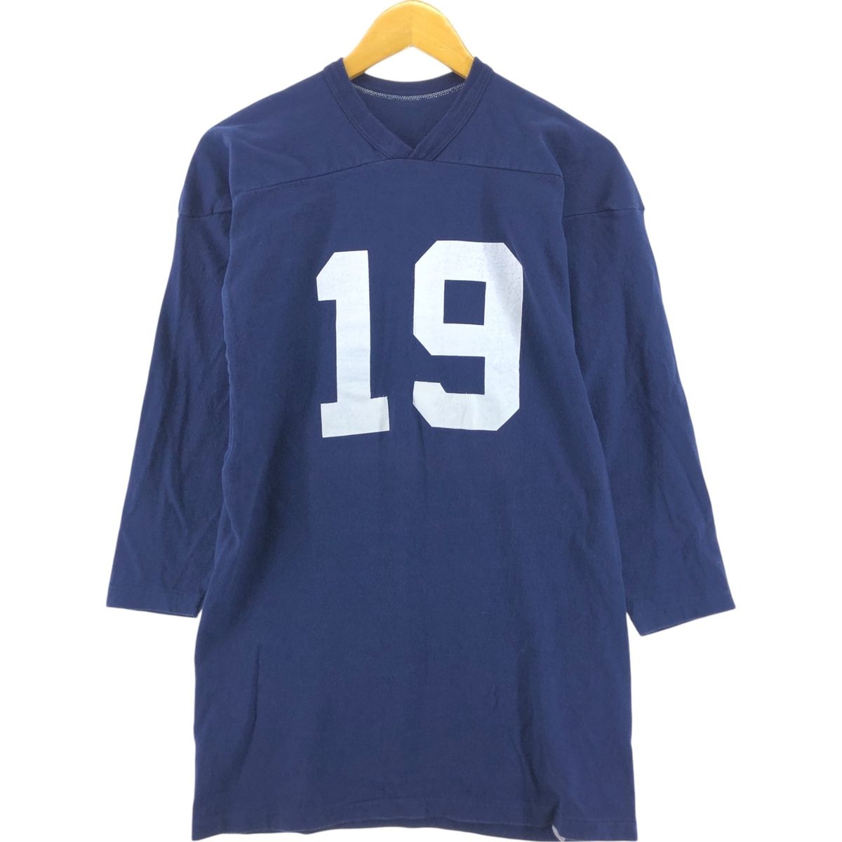 古着 70年代 ラッセル Russell 金タグ フットボール七分袖T