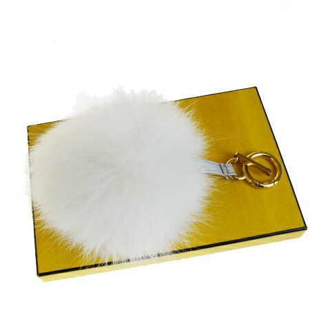 中古】 超美品 フェンディ FENDI バッグチャーム キーホルダー