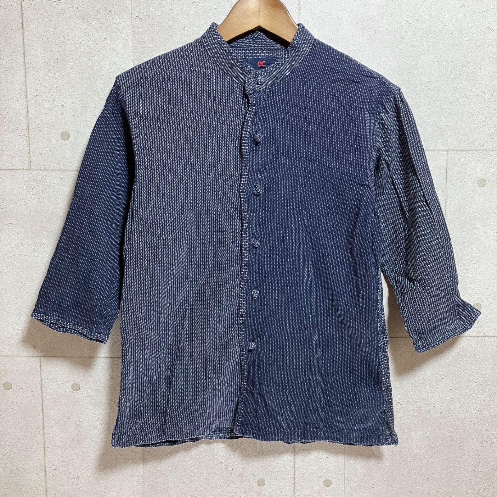 FDMTL ファンダメンタル刺子インディゴ ロングカーディガン FDMTL