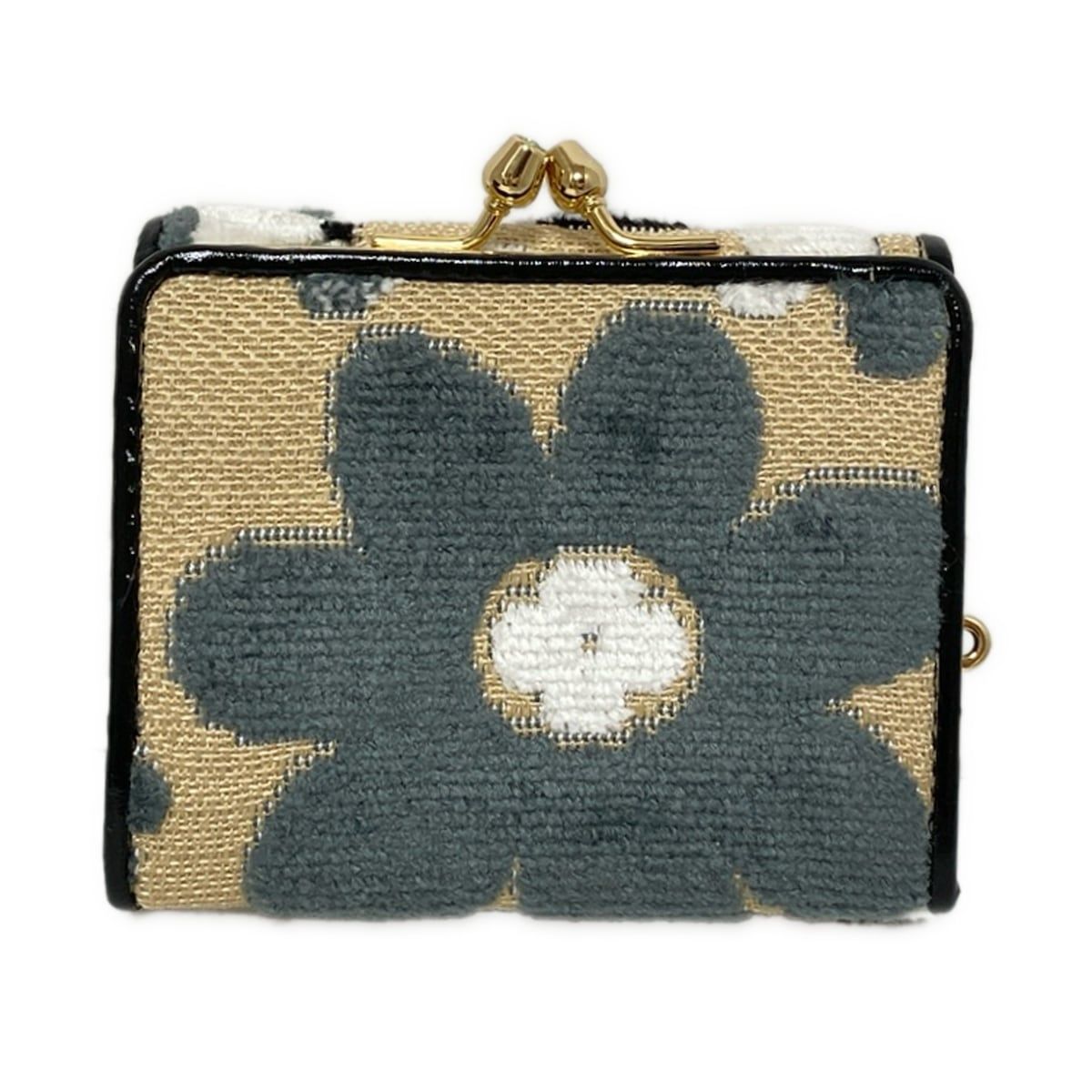 Think Bee!三つ折り財布　マーガレット柄　がま口 シンクビー！ 三つ折り財布 マーガレット柄 がま口 パンチ 3つ折財布