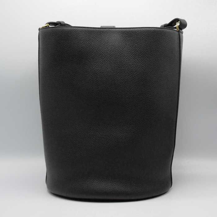 BURBERRY バーバリー ショルダーバッグ ブラック レザー 中古・古着通販】BURBERRY (バーバリー) 型押しレザーショルダー