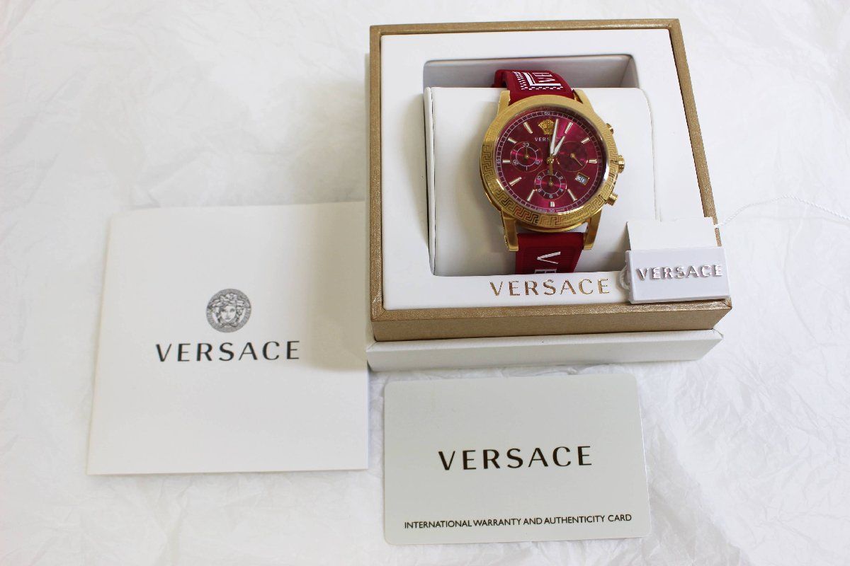 VERSACE ヴェルサーチ クオーツ腕時計 スポーツテック クロノグラフ 