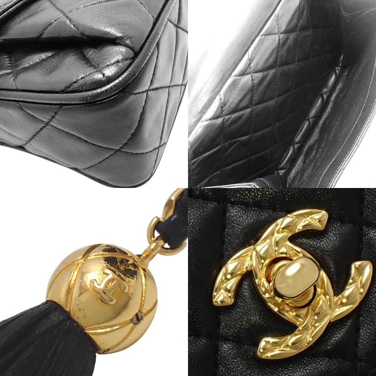 CHANEL(シャネル) マトラッセ ココマーク フリンジ チェーンショルダー 