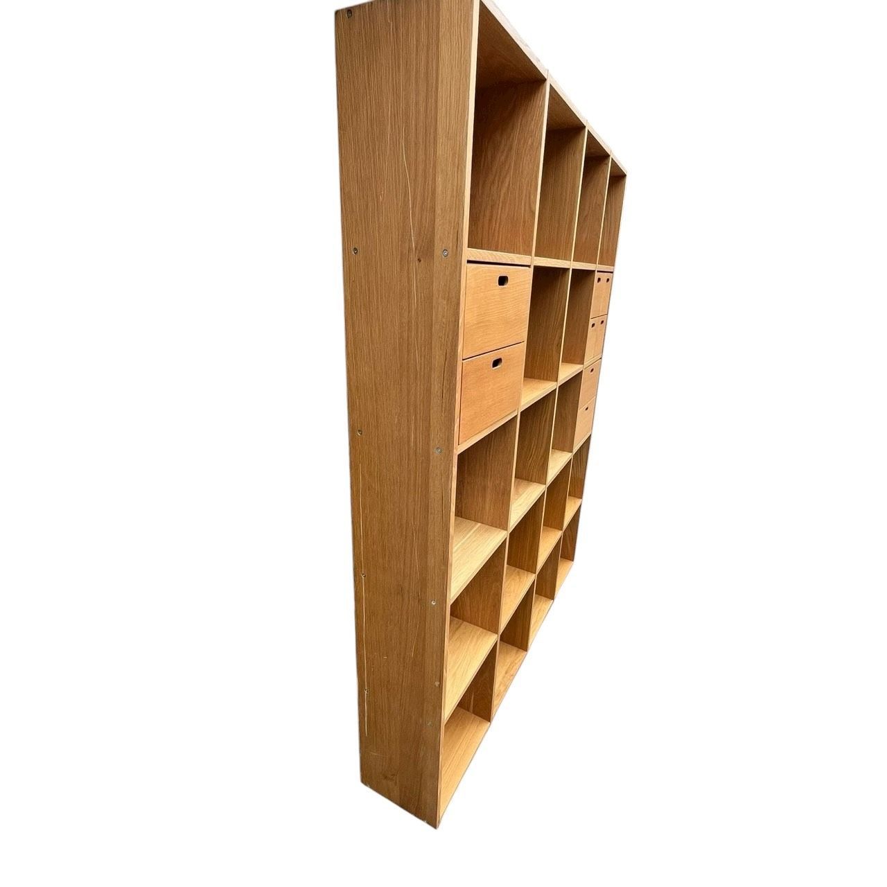 無印 スタッキングシェルフセット 5段×4列 オーク材 チェスト 引き出しセット