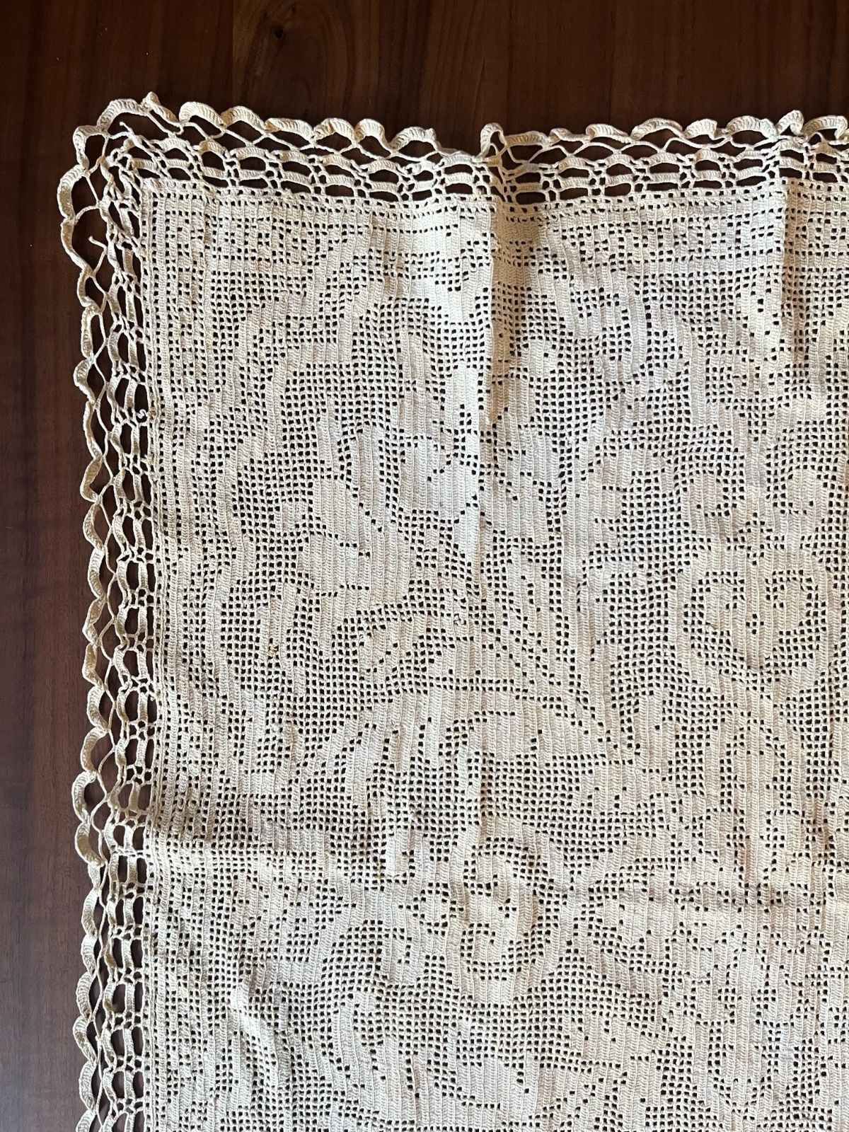 クロッシェレースのブランケット