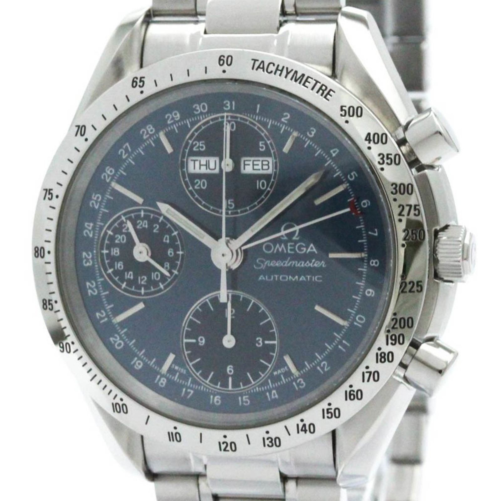 オメガ OMEGA スピードマスター トリプルカレンダー ステンレススチール 自動巻き メンズ 時計 3521.80 外装仕上げ済み