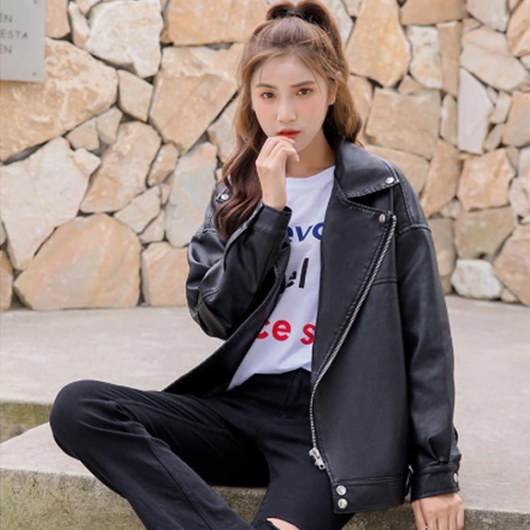 ライダースジャケット フェイクレザー