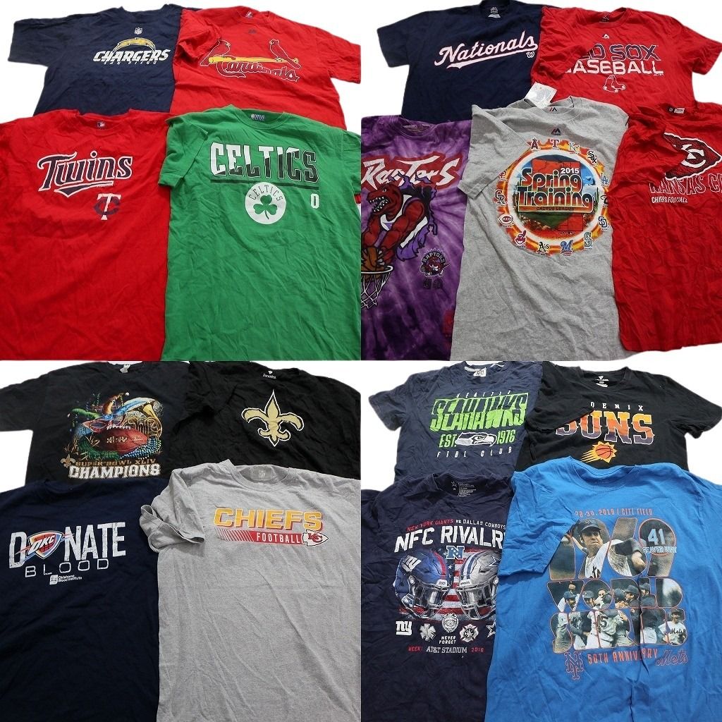 古着卸 まとめ売り プロチーム 半袖Tシャツ 17枚セット (メンズ M /L